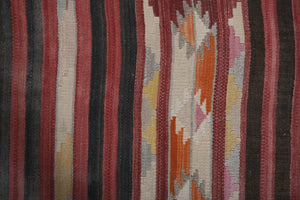 Vintage Turkish Kilim Runner 2'4'' x 22'4''