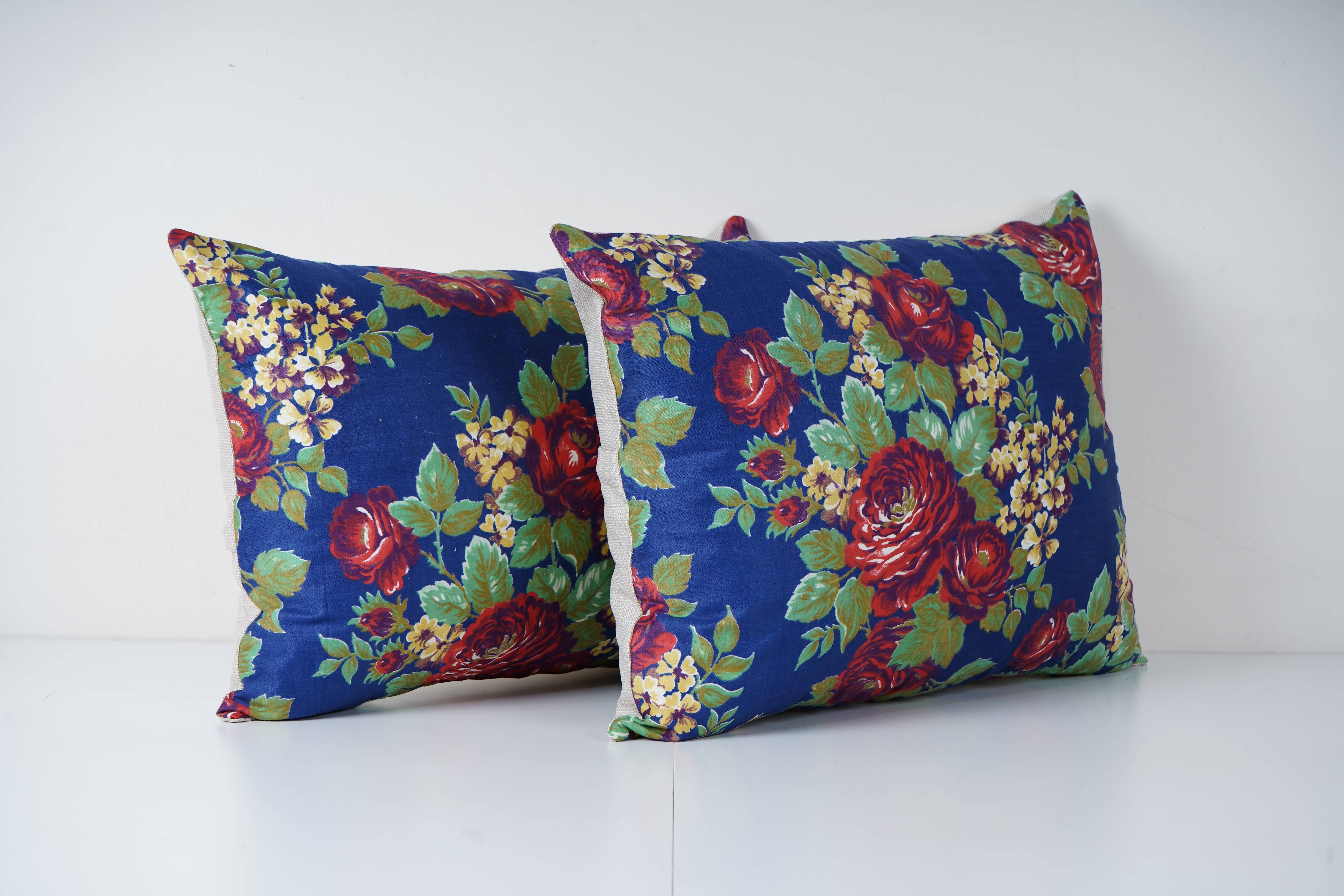 Uzbek Roller Printed Pillow Cover Set of 2 | 16'' x 22''