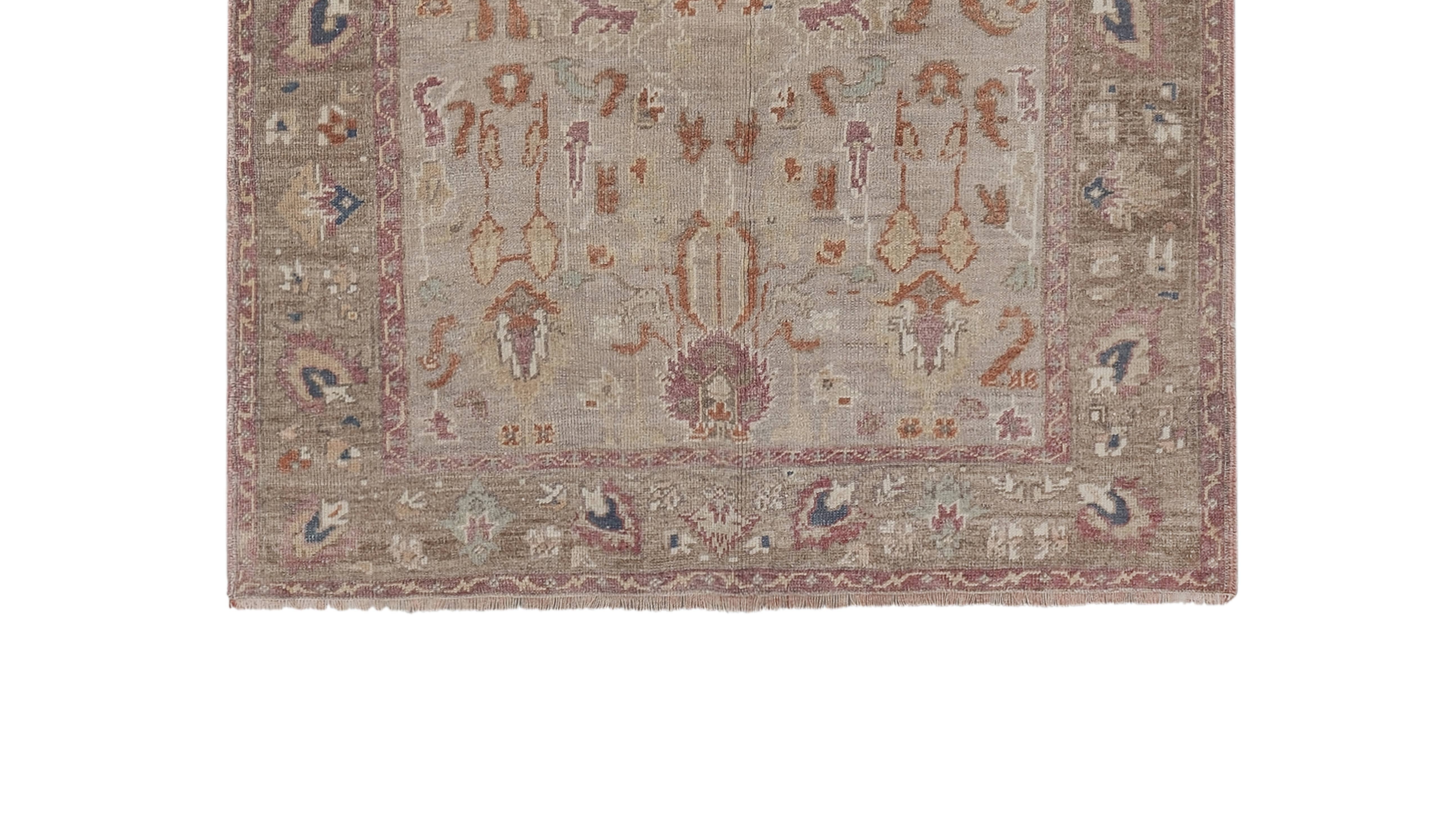 Vintage Turkish Karapinar Runner Rug 4'7'' x 8'3''