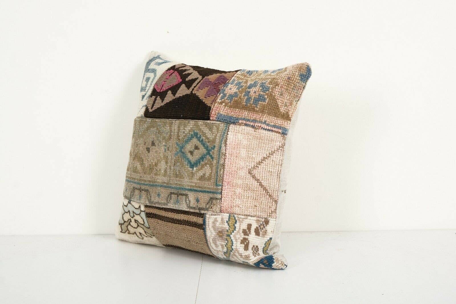 Kilim Patchwork Pillow Cover | 17'' x 18''