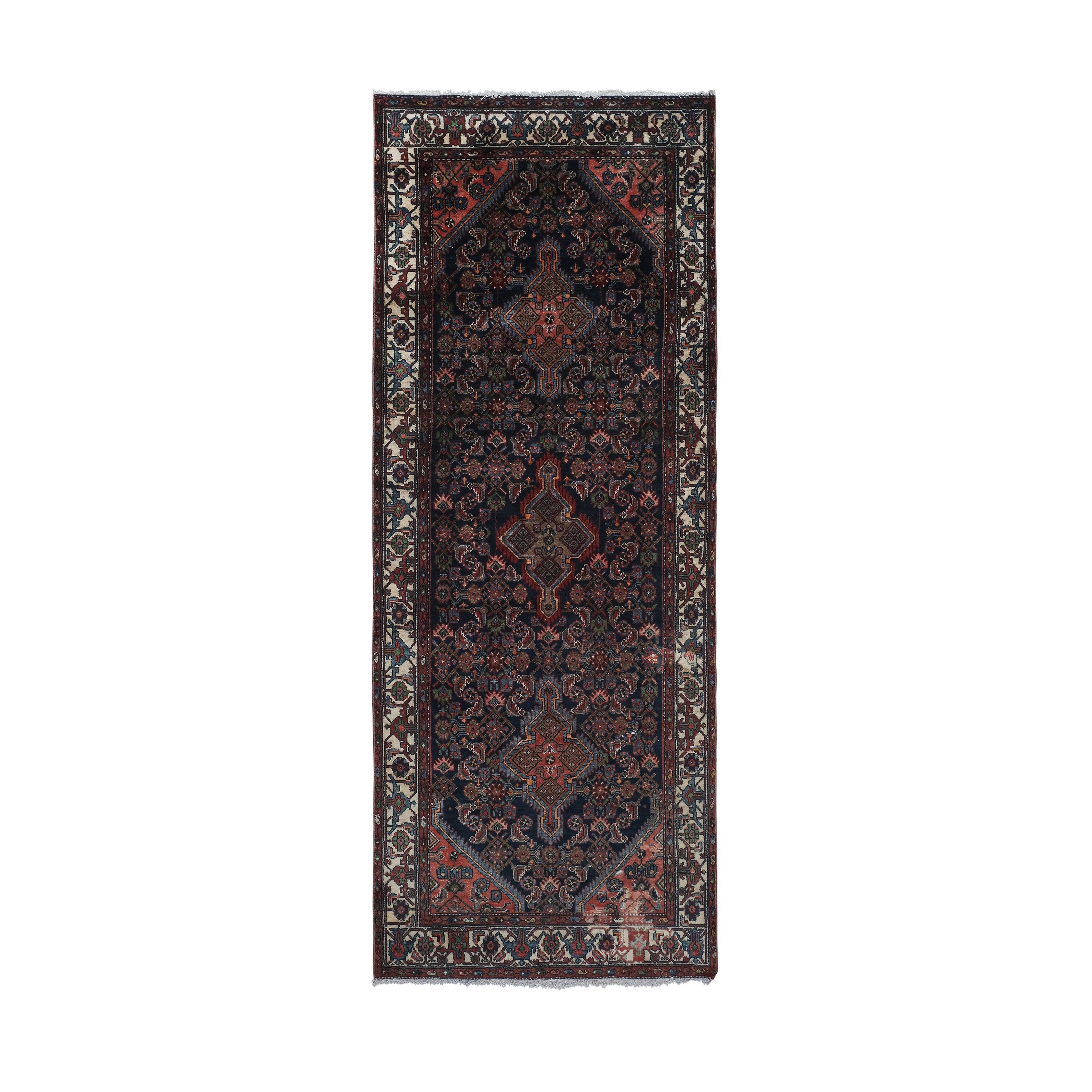 Vintage Turkish Anatolian Runner Rug 4' x 10'5''