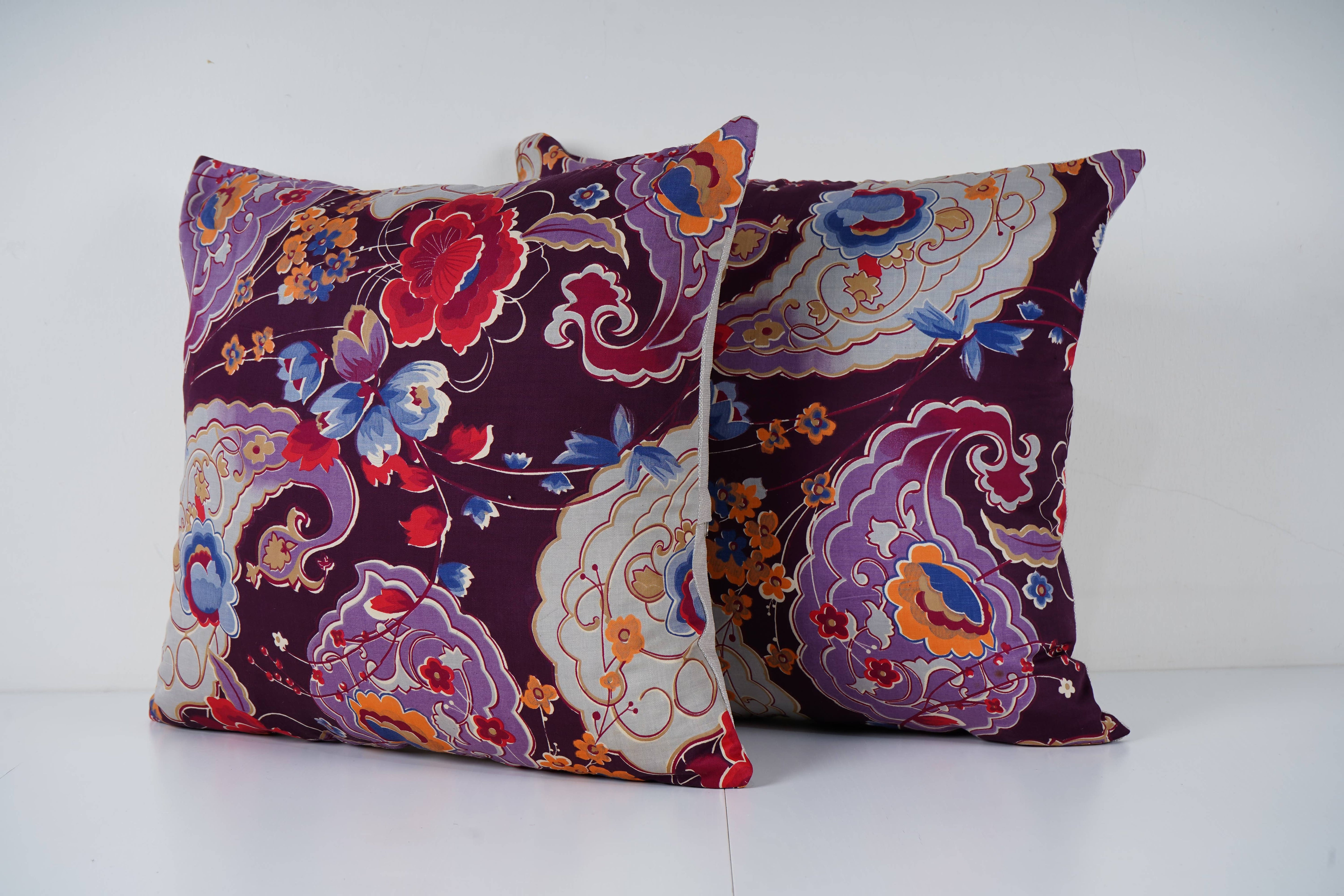 Uzbek Roller Printed Pillow Cover Set of 2 | 19'' x 19''