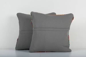 Kilim Pillow Cover Set of 2 | 16'' x 16''
