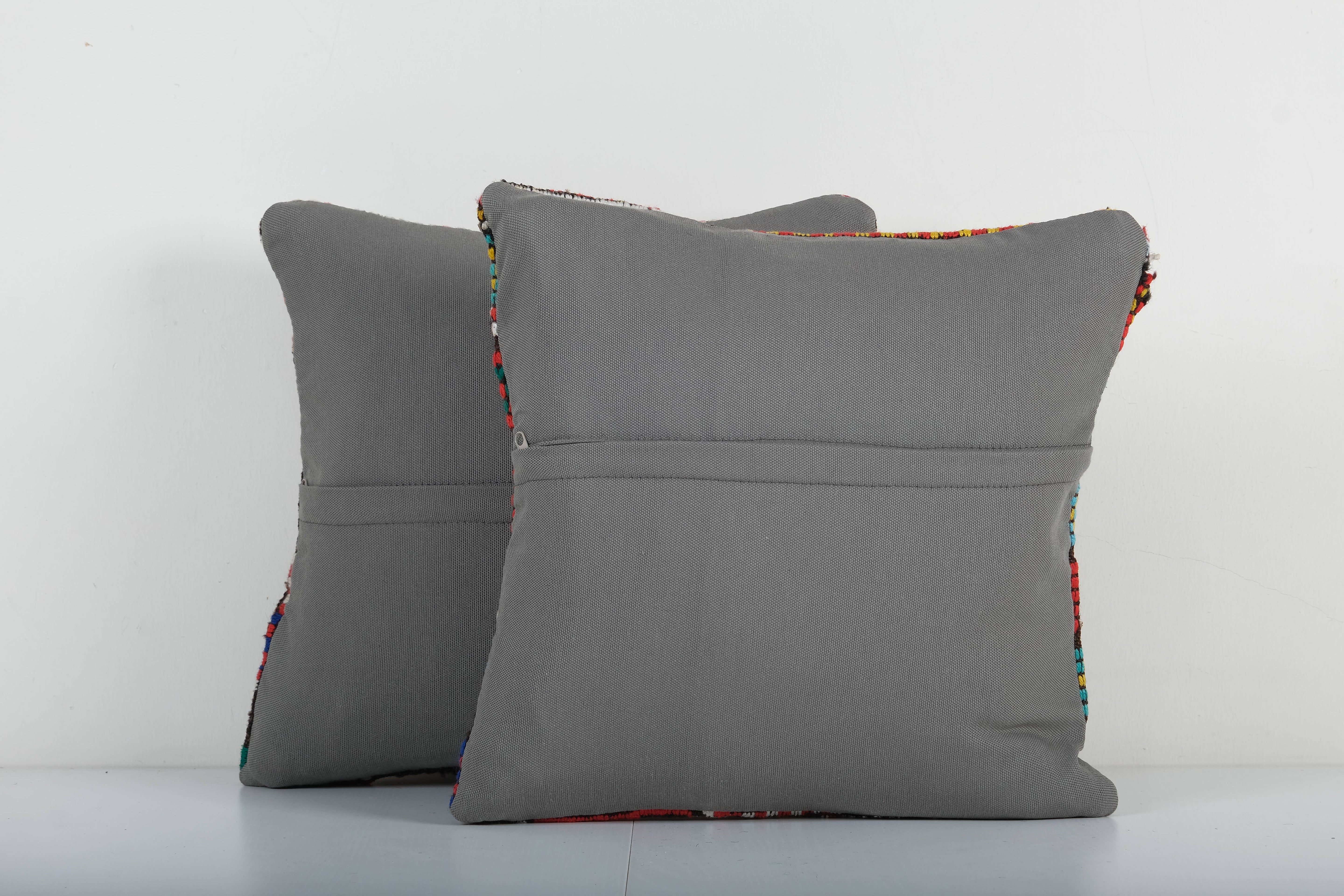 Kilim Pillow Cover Set of 2 | 16'' x 16''