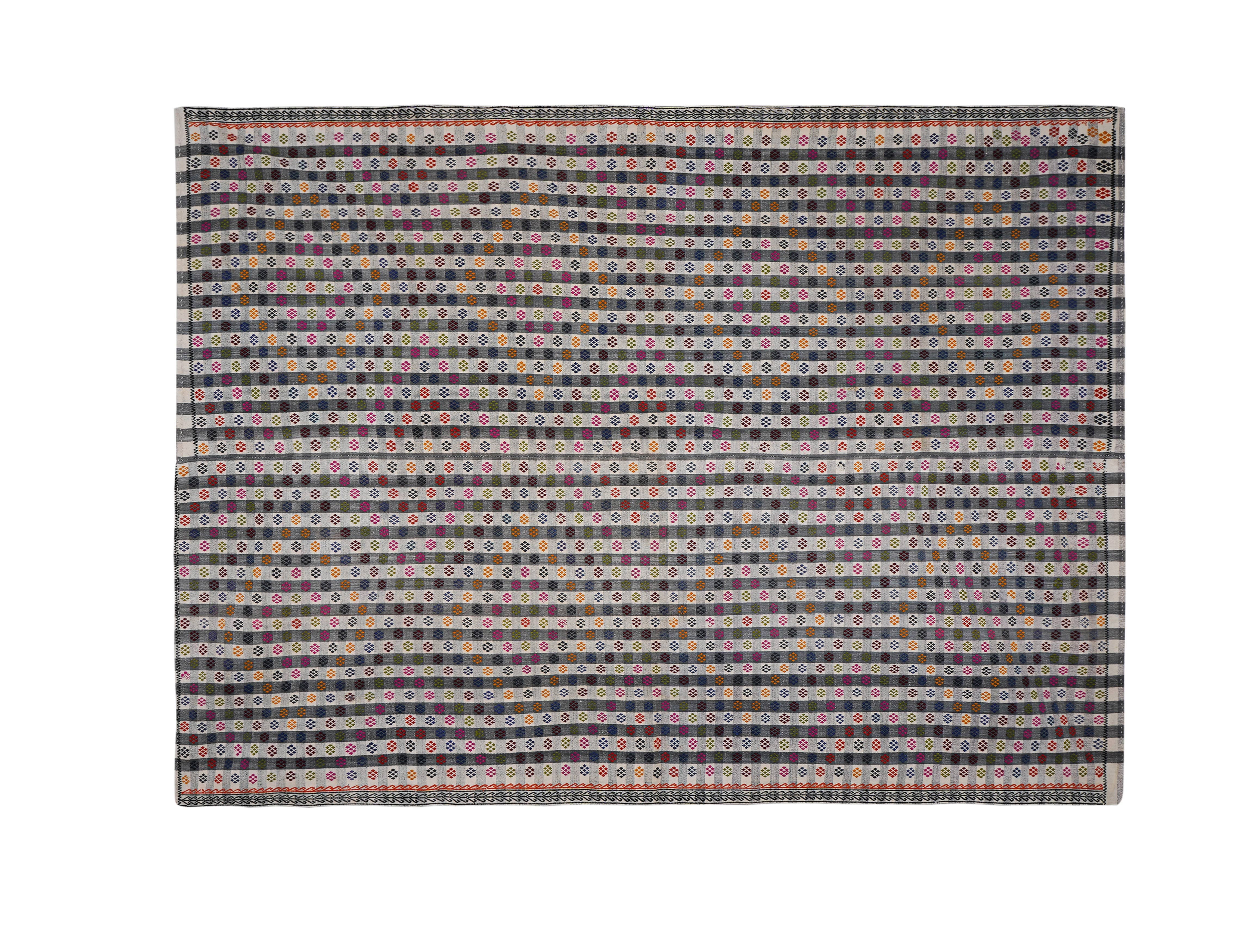 Vintage Adana Kilim Rug 6'9'' x 9'9''