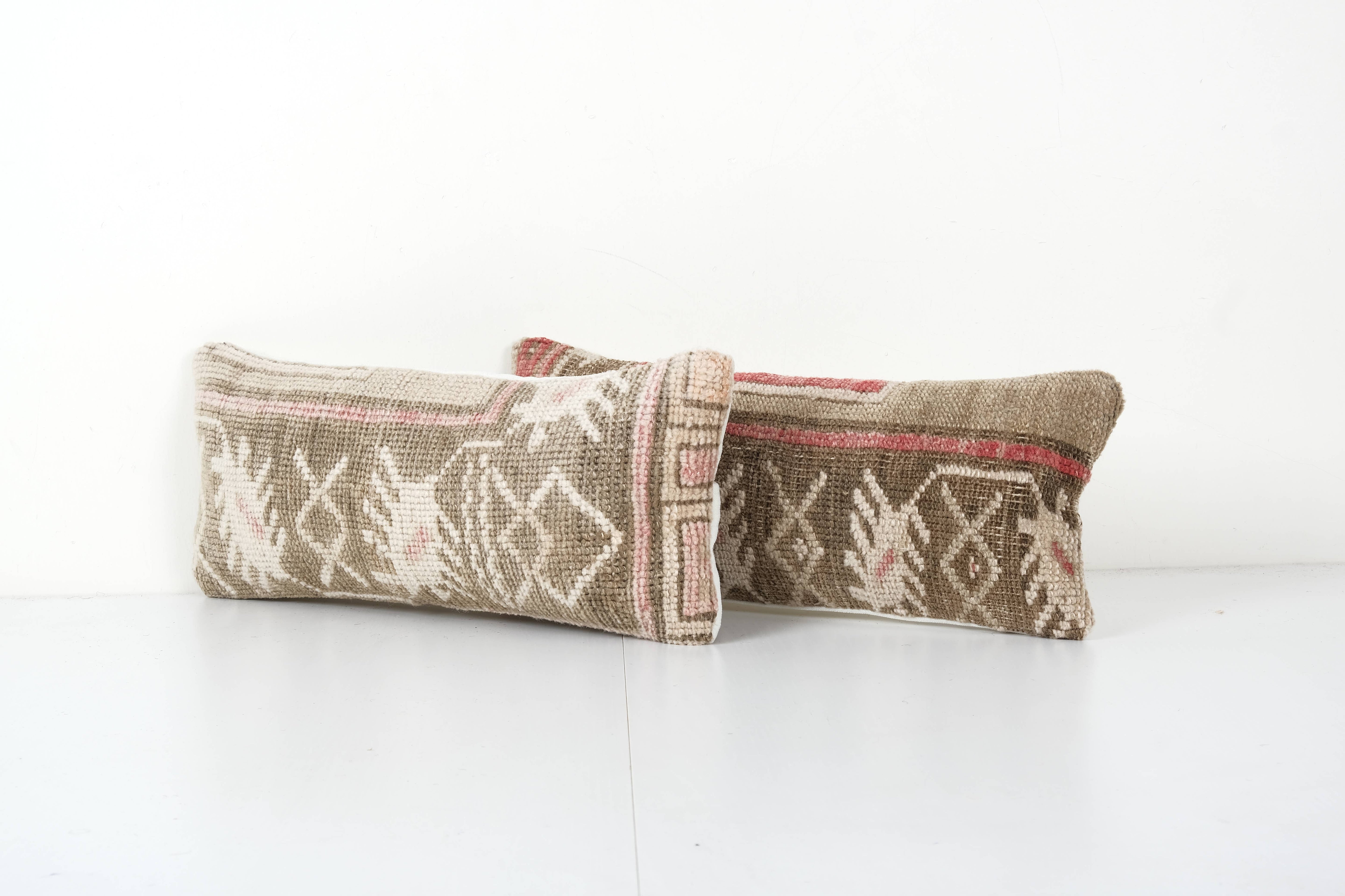 Rug Pillow Cover Set of 2 | 8'' x 18''
