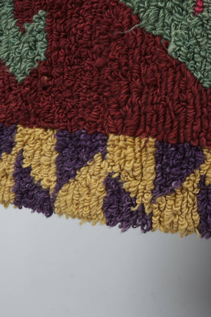 Vintage Turkish Shaggy Tulu Rug 45'' x 51''