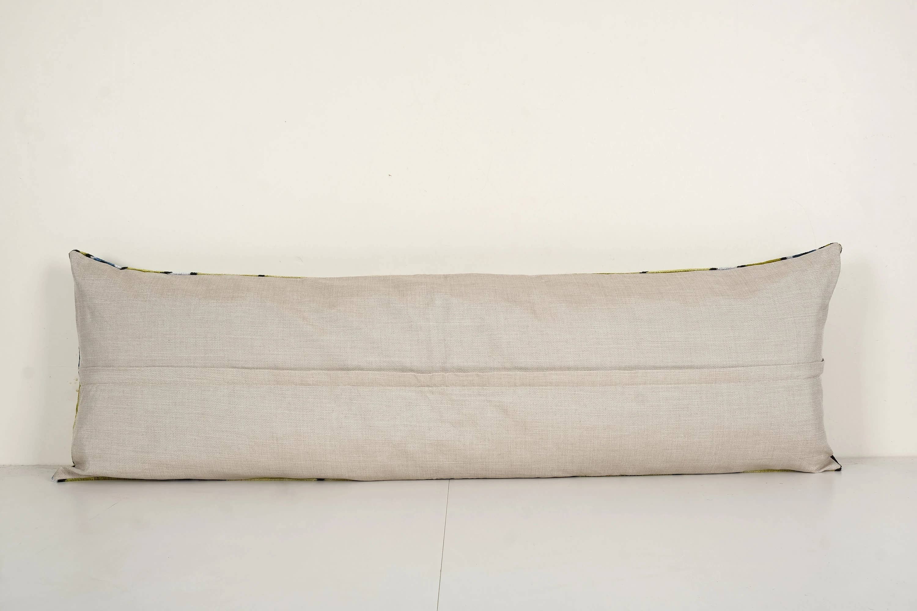 Silk Ikat Velvet Pillow Cover | 16'' x 48''