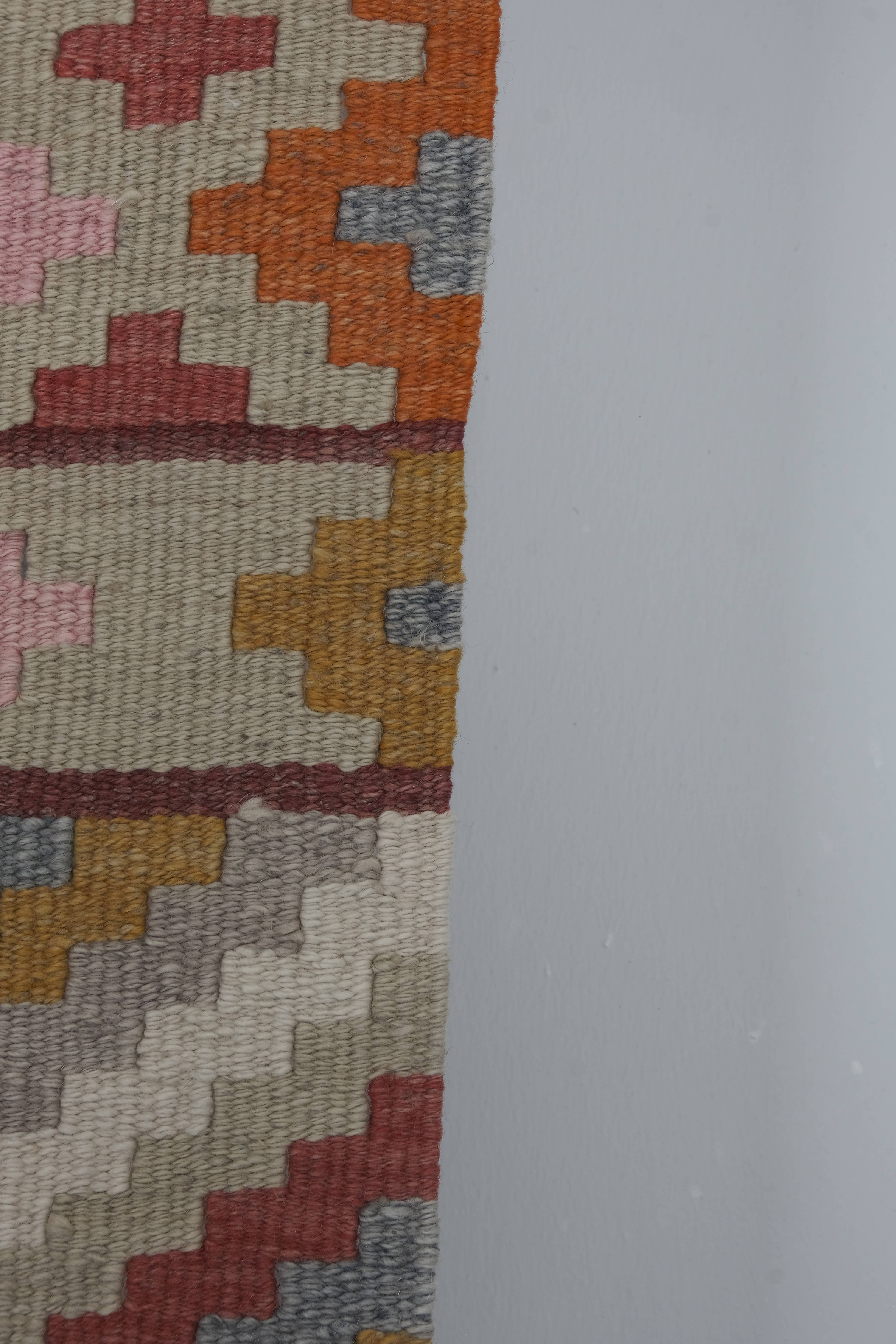 Vintage Turkish Kilim Runner 2'7'' x 14'8''