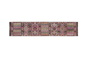 Vintage Turkish Kilim Runner 2'6'' x 12'2''