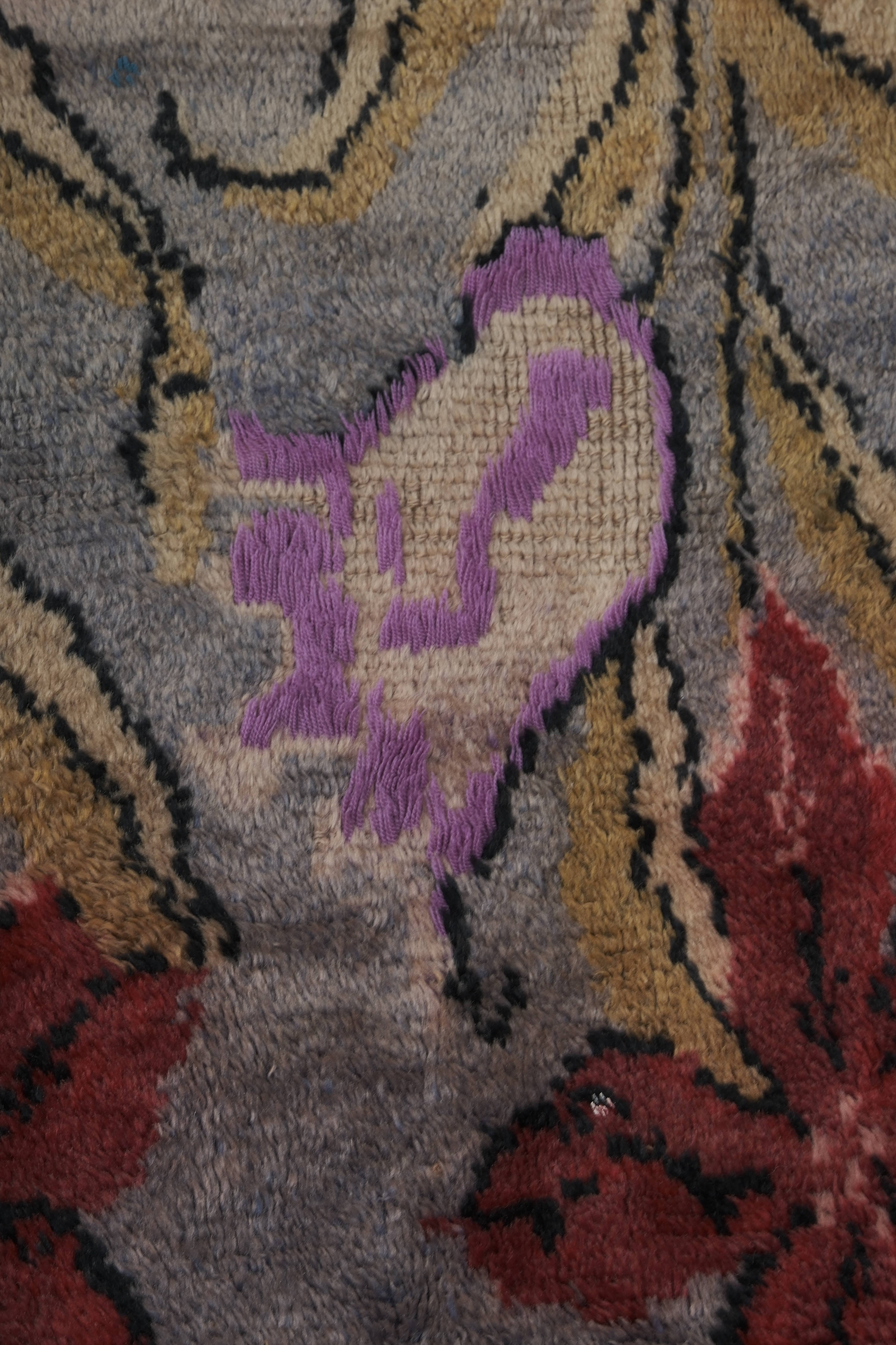 Vintage Turkish Tulu Rug 3'8'' x 5'7''