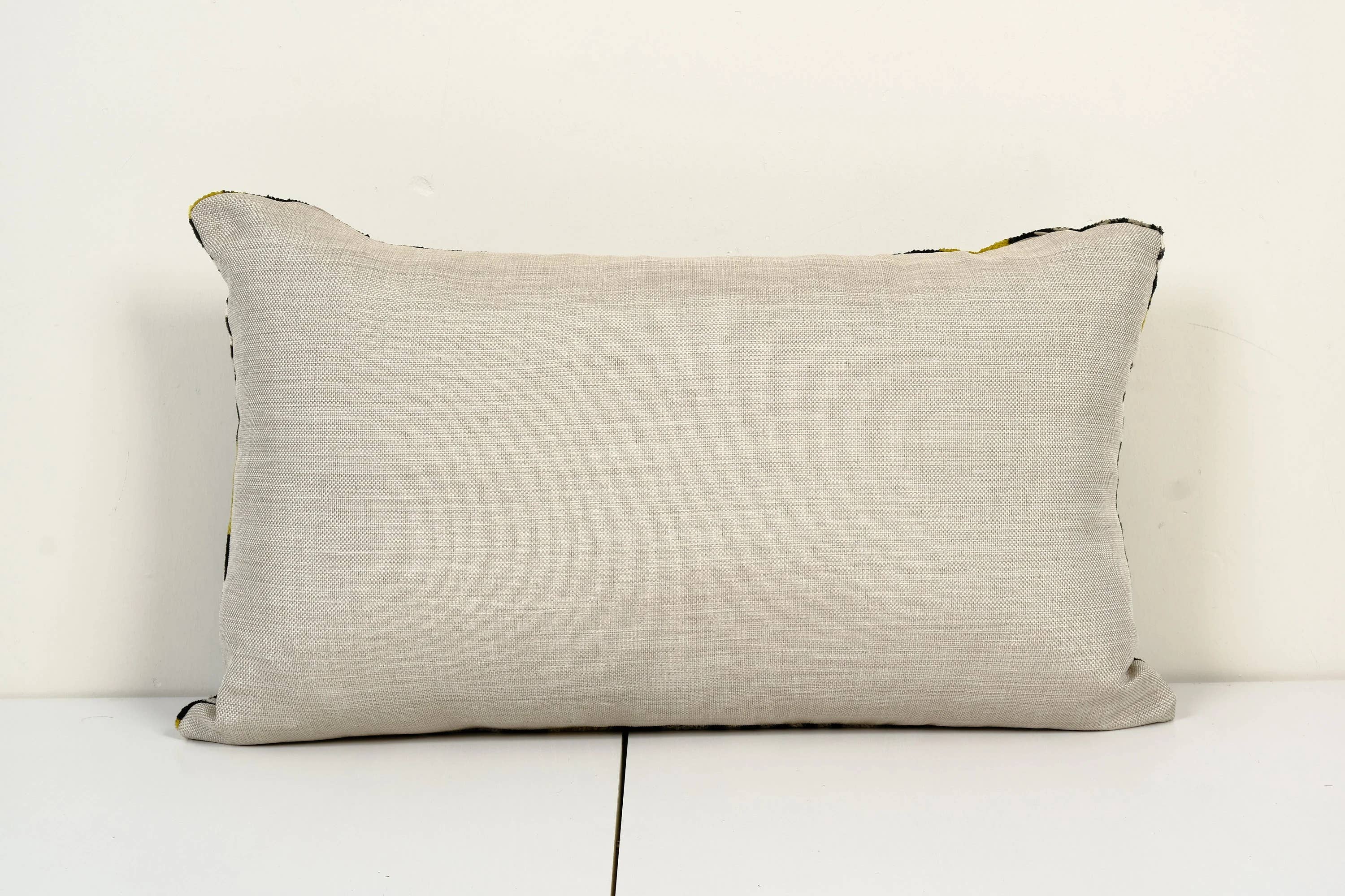 Silk Ikat Velvet Pillow Cover | 16'' x 24''