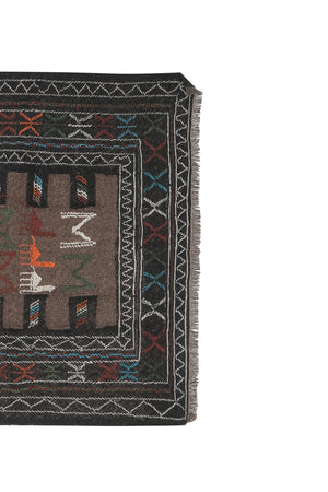 Vintage Turkish Soumac Kilim Rug 3'8'' x 6'3''