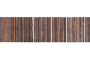 Vintage Turkish Kilim Runner 1'10'' x 11'2''