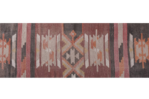 Vintage Turkish Kilim Runner 2'4'' x 22'