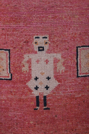 Vintage Turkish Runner Rug 3'2'' x 10'