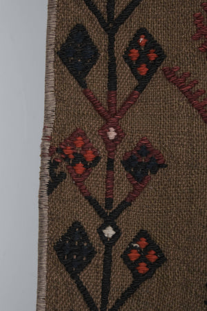 Vintage Turkish Kilim Rug 5'3'' x 6'1''