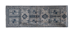 Vintage Herki Runner Rug 3'6'' x 10'4''