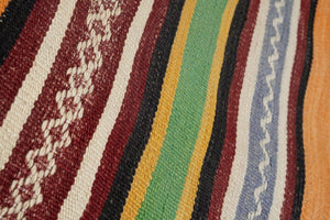 Vintage Turkish Kilim Runner 2'3'' x 10'10''