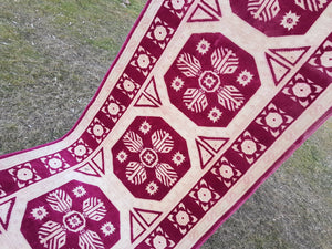 Vintage Kurdish Runner Rug 3'4'' x 12'2''