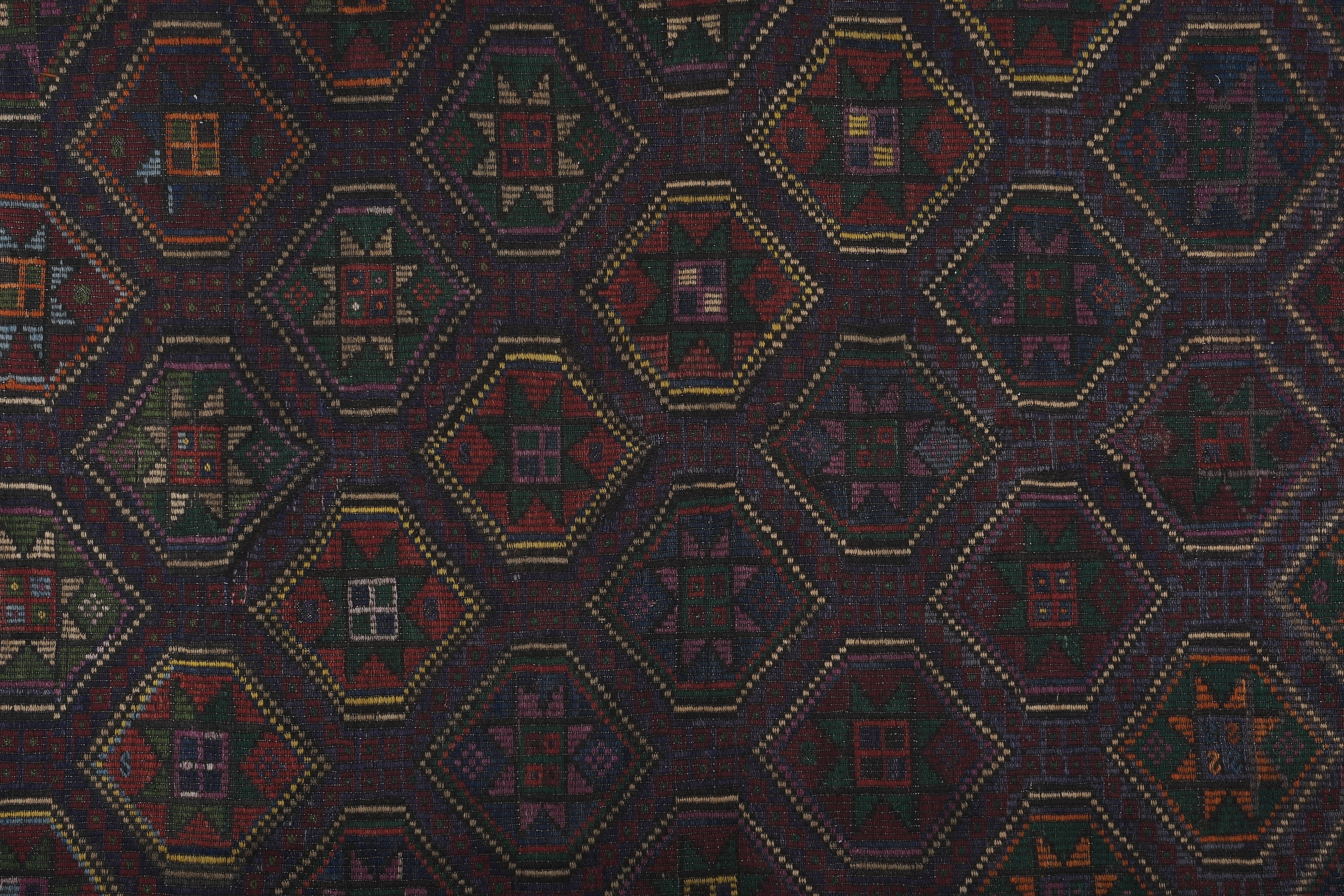 Vintage Turkish Kilim Rug 7'5'' x 9'6''