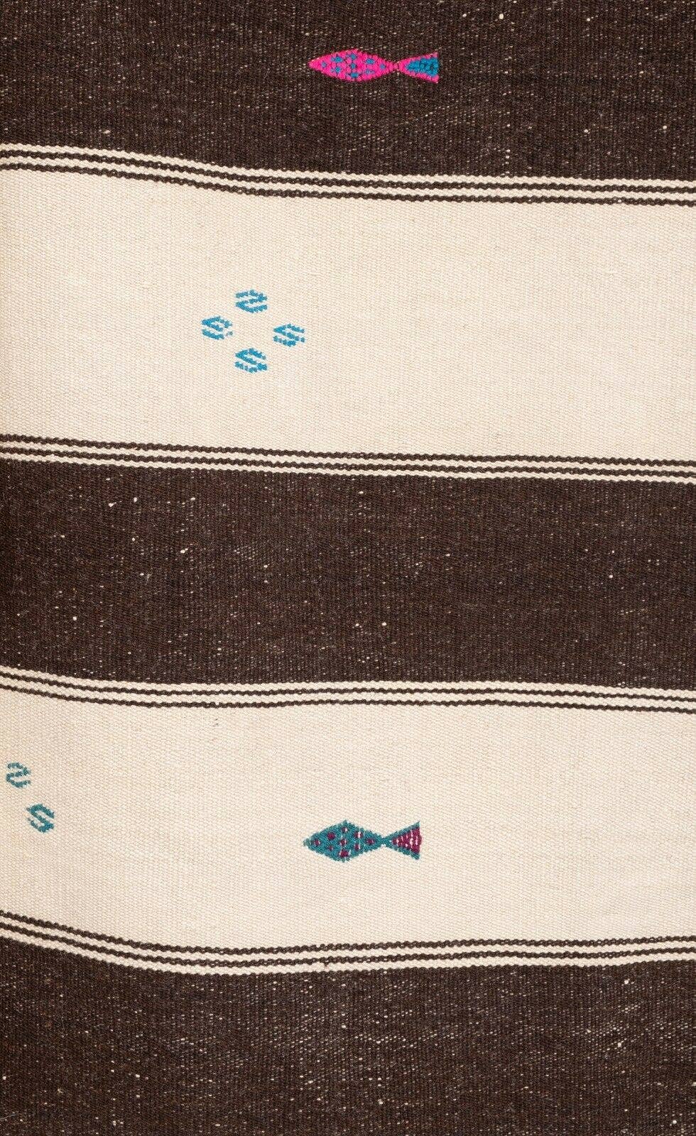 Vintage Turkish Kilim Rug 5'10'' x 11'4''
