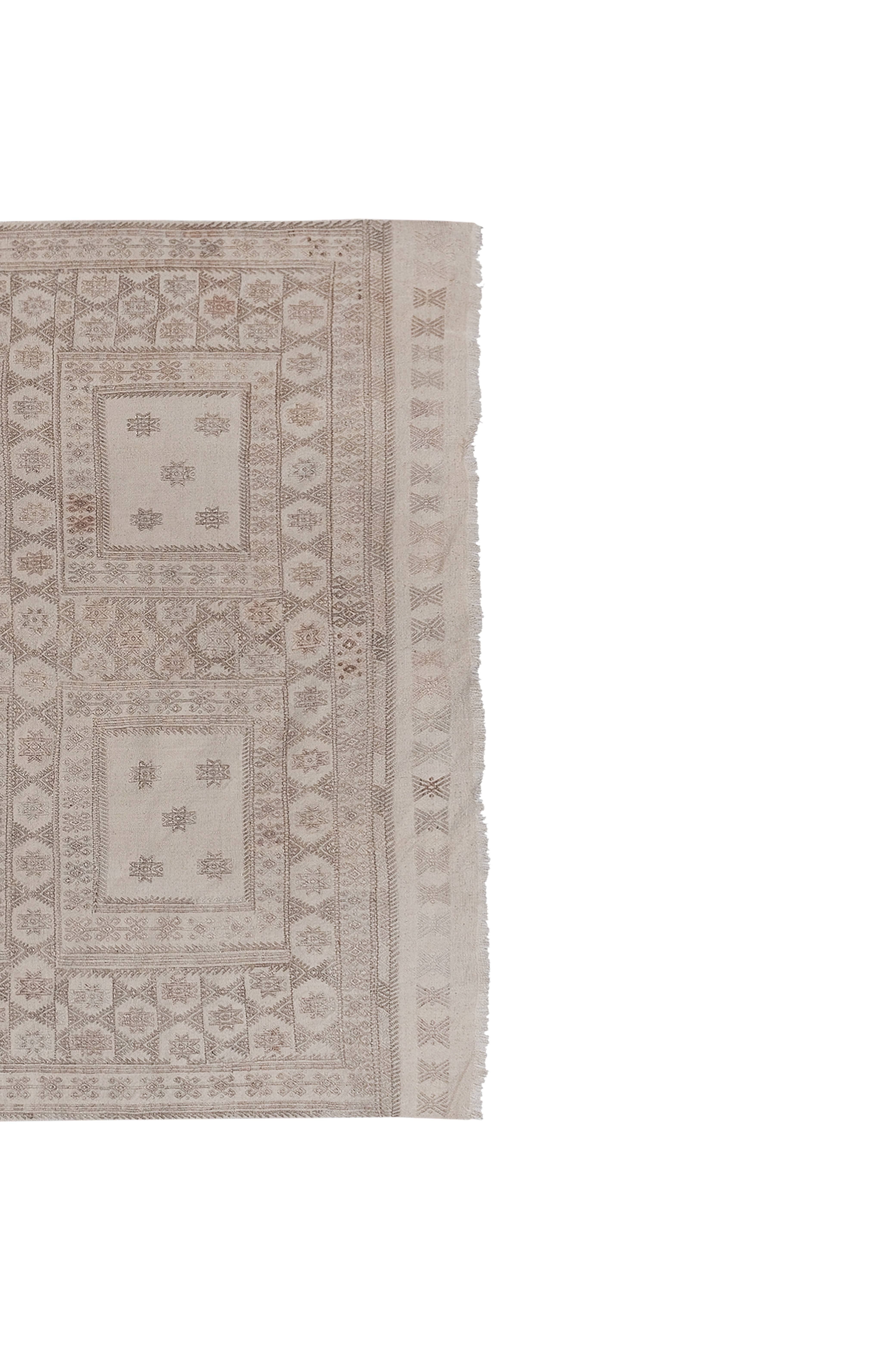 Vintage Turkish Kilim Rug 4'11'' x 7'