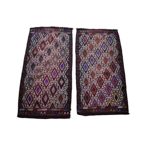 Vintage Kilim Yastik Rugs Set of 2 | 22'' x 41''