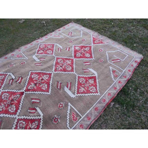 Vintage Oushak Rug 5'1'' x 8'