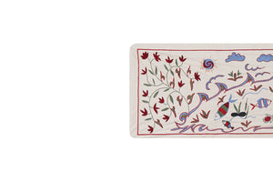 Fish Suzani Wall Hanging & Tablecloth | 20'' x 58''