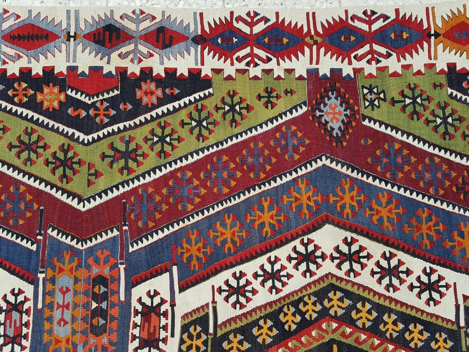 Vintage Kilim Runner 2'11'' x 12'11''
