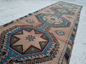 Vintage Turkish Anatolian Runner 3'3'' x 12'9''