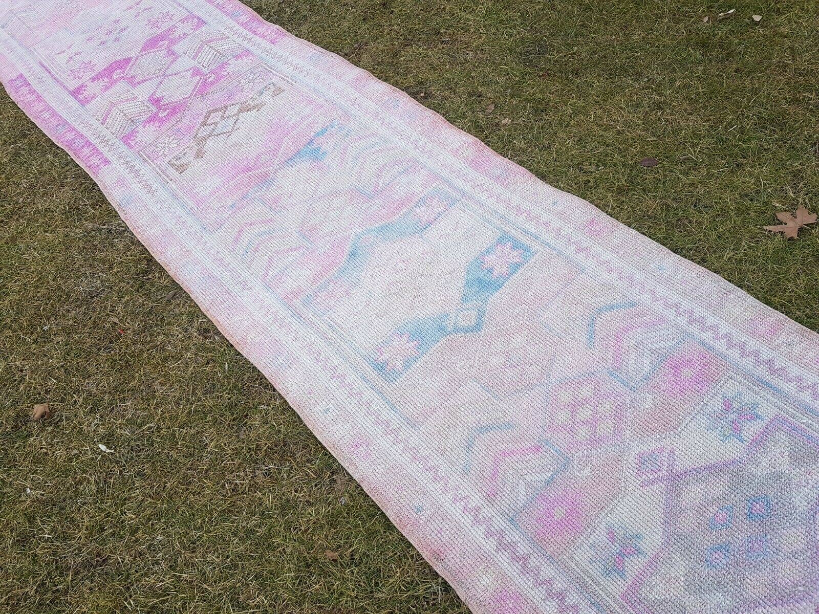Vintage Kurdish Runner Rug 2'9'' x 13'3''