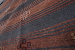 Vintage Turkish Kilim Rug 3'9'' x 9'4''
