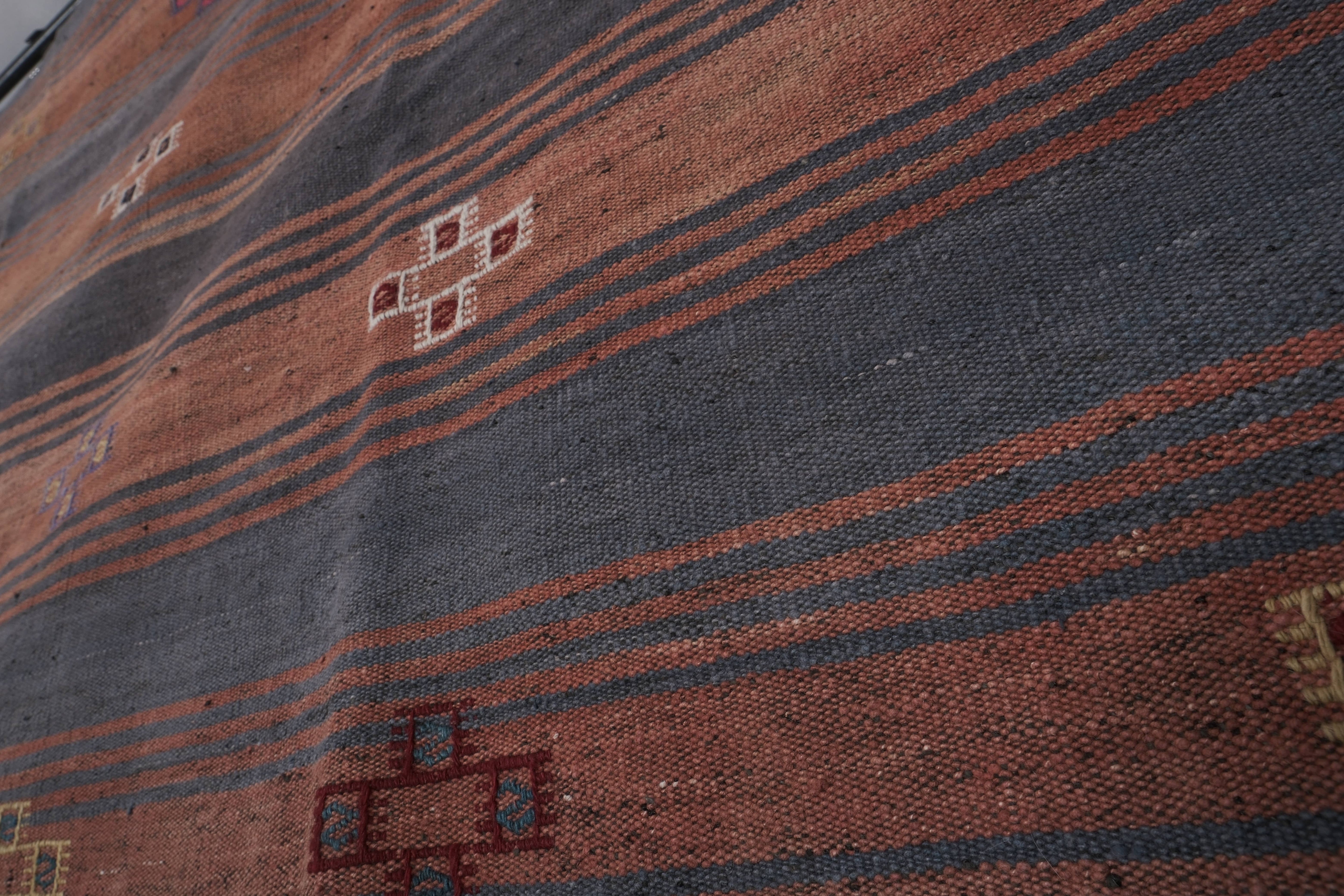 Vintage Turkish Kilim Rug 3'9'' x 9'4''