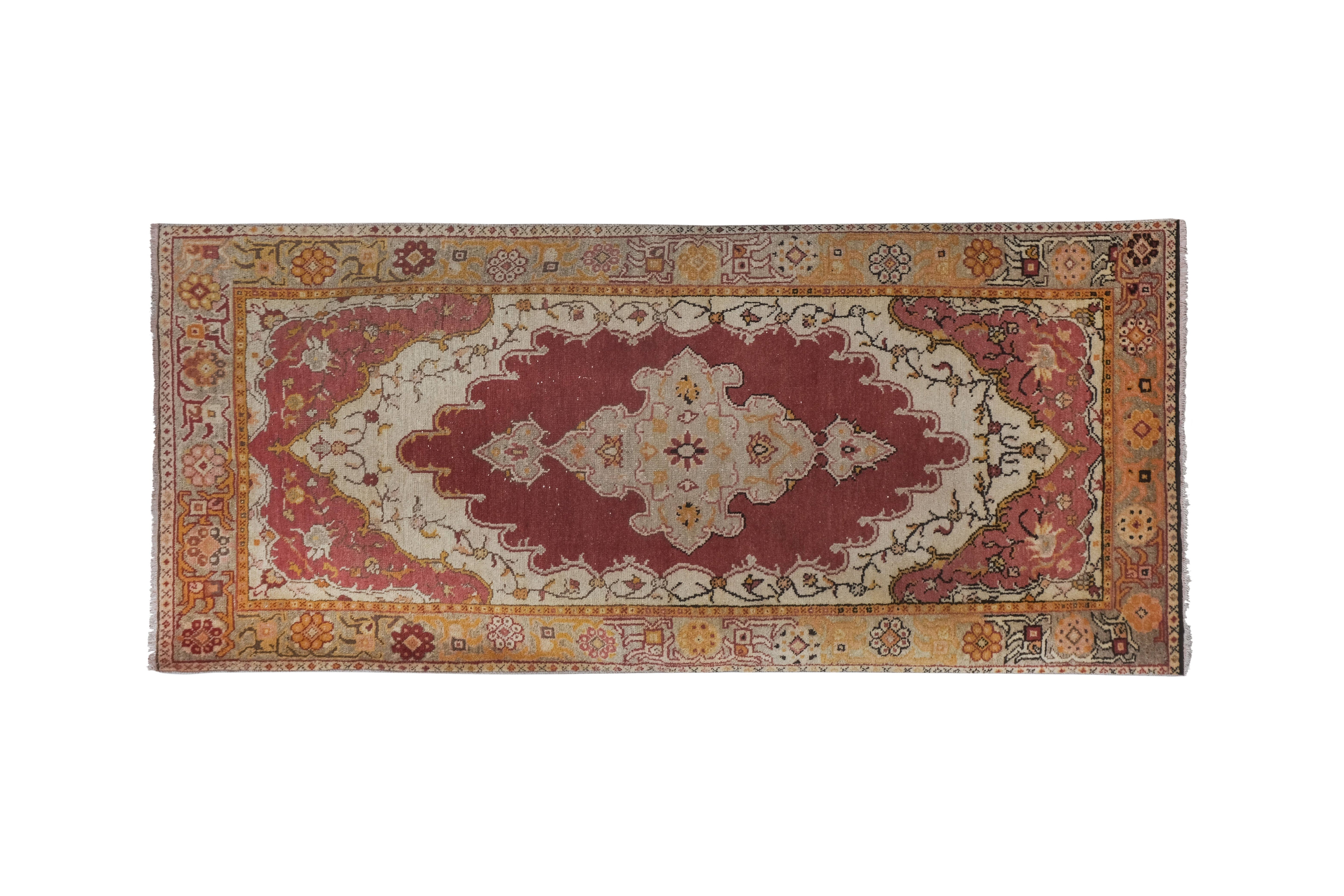 Vintage Oushak Rug 3'5'' x 7'9''