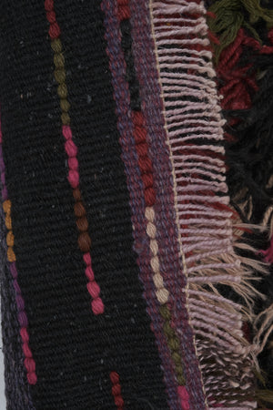 Vintage Turkish Shaggy Rug 3'1'' x 5'10''