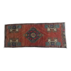 Vintage Kurdish Yastik Rug 19'' x 47''