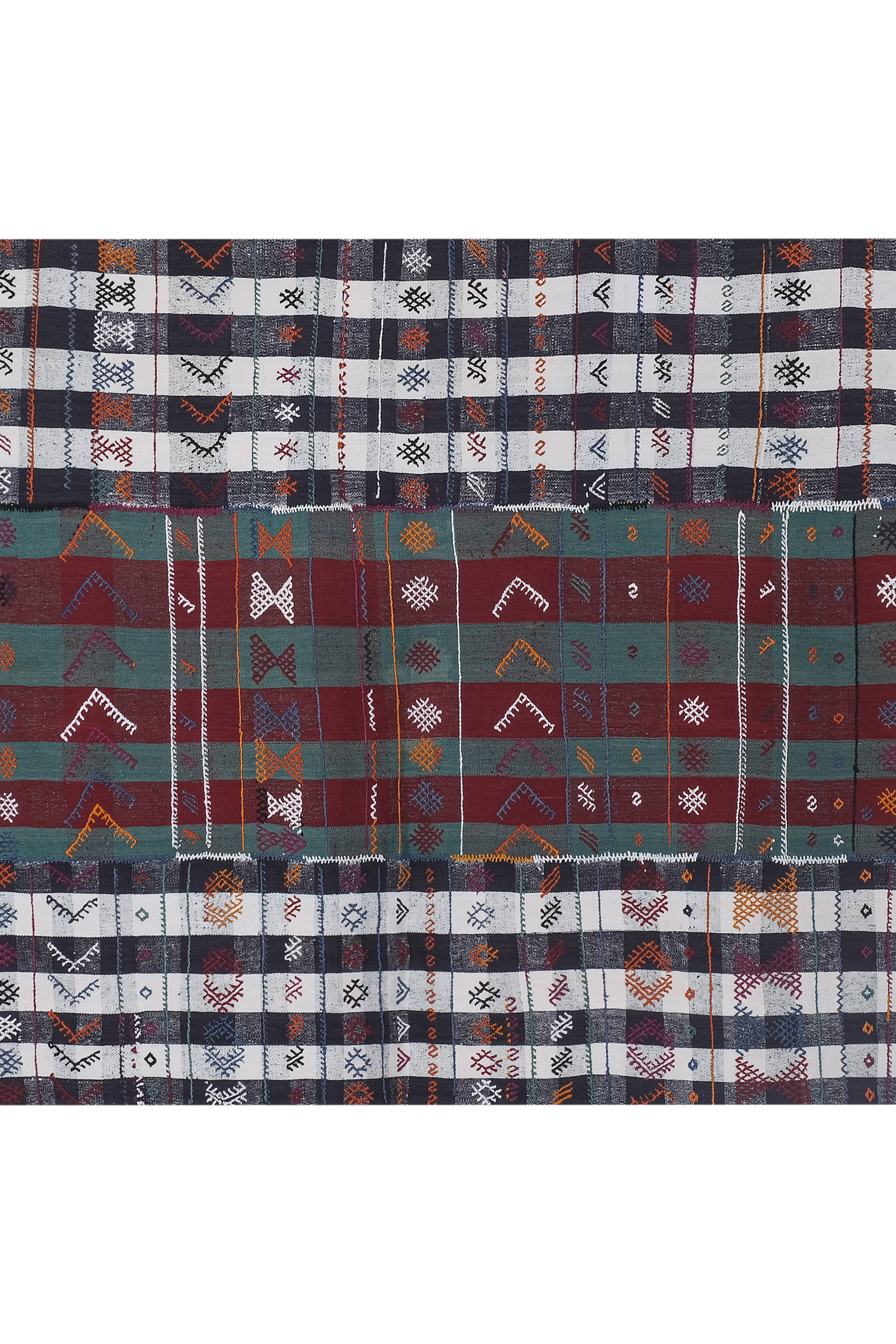 Vintage Turkish Kilim Rug 4'11'' x 8'7''