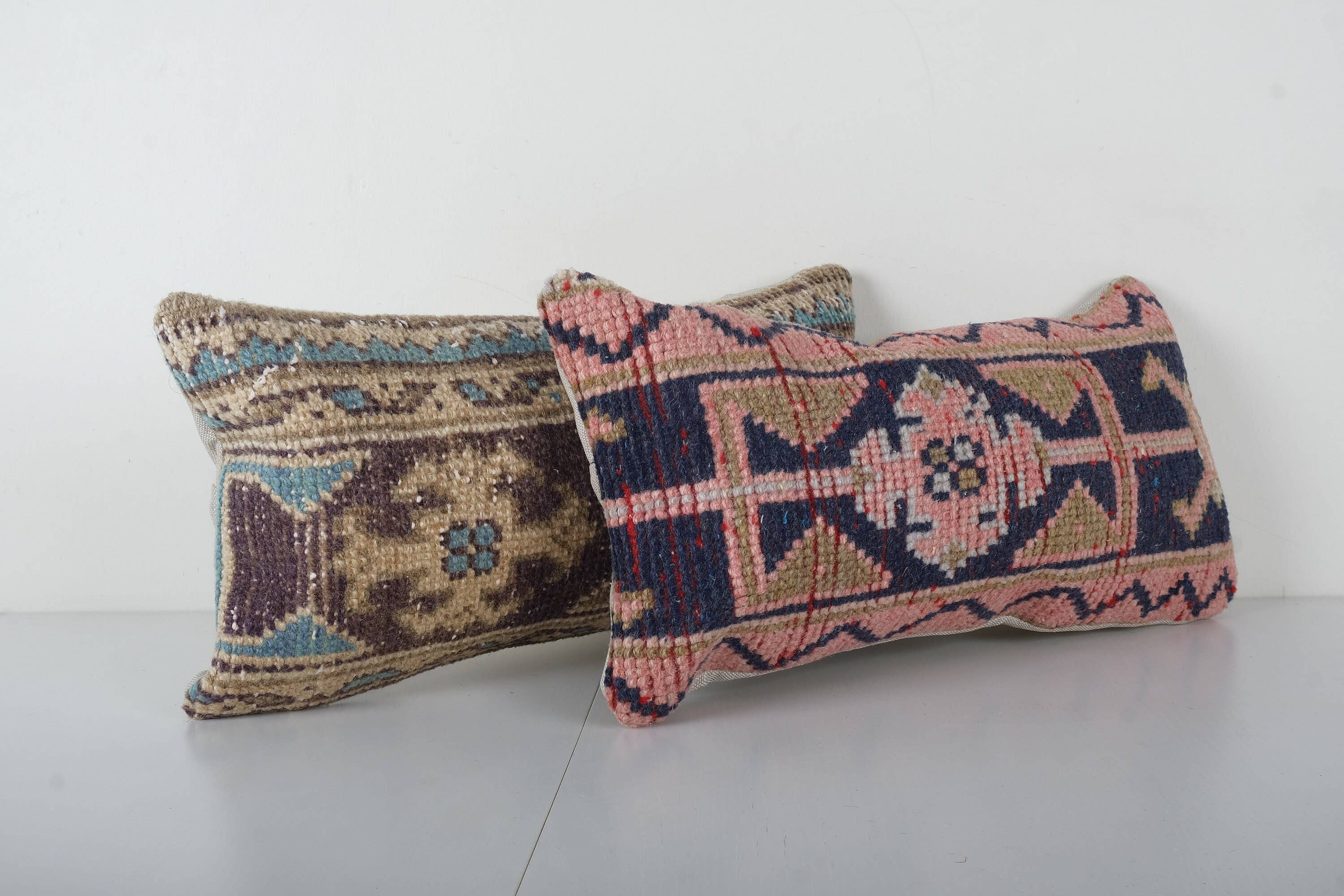 Rug Pillow Cover Set of 2 | 9'' x 19''