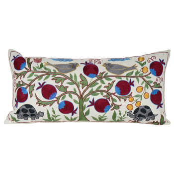 Bird Suzani Bedding Pillow Cover | 17'' x 33''