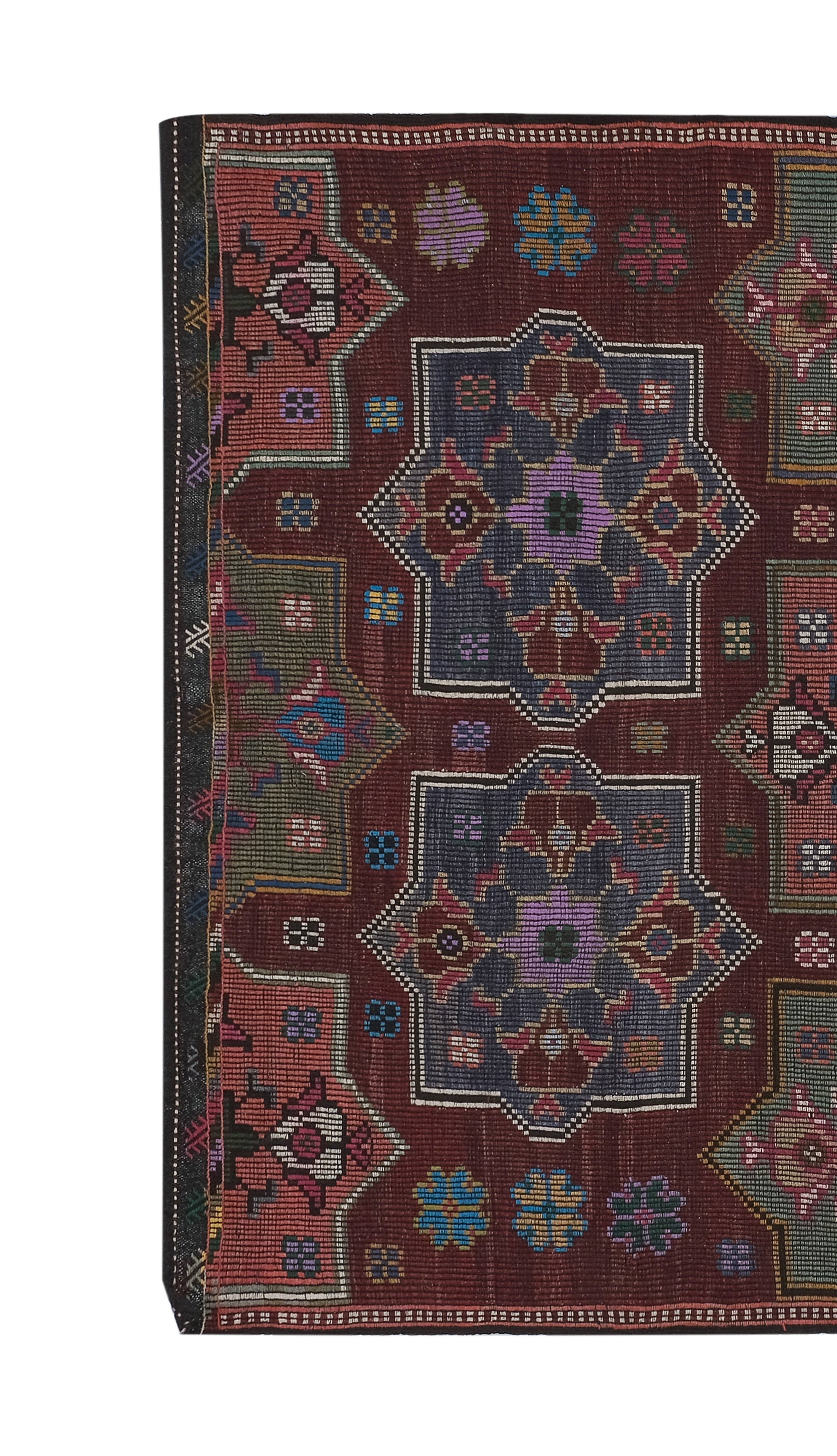Vintage Turkish Kilim Rug 6'9'' x 9'6''