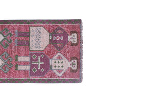 Vintage Turkish Rug 3'1'' x 8'6''