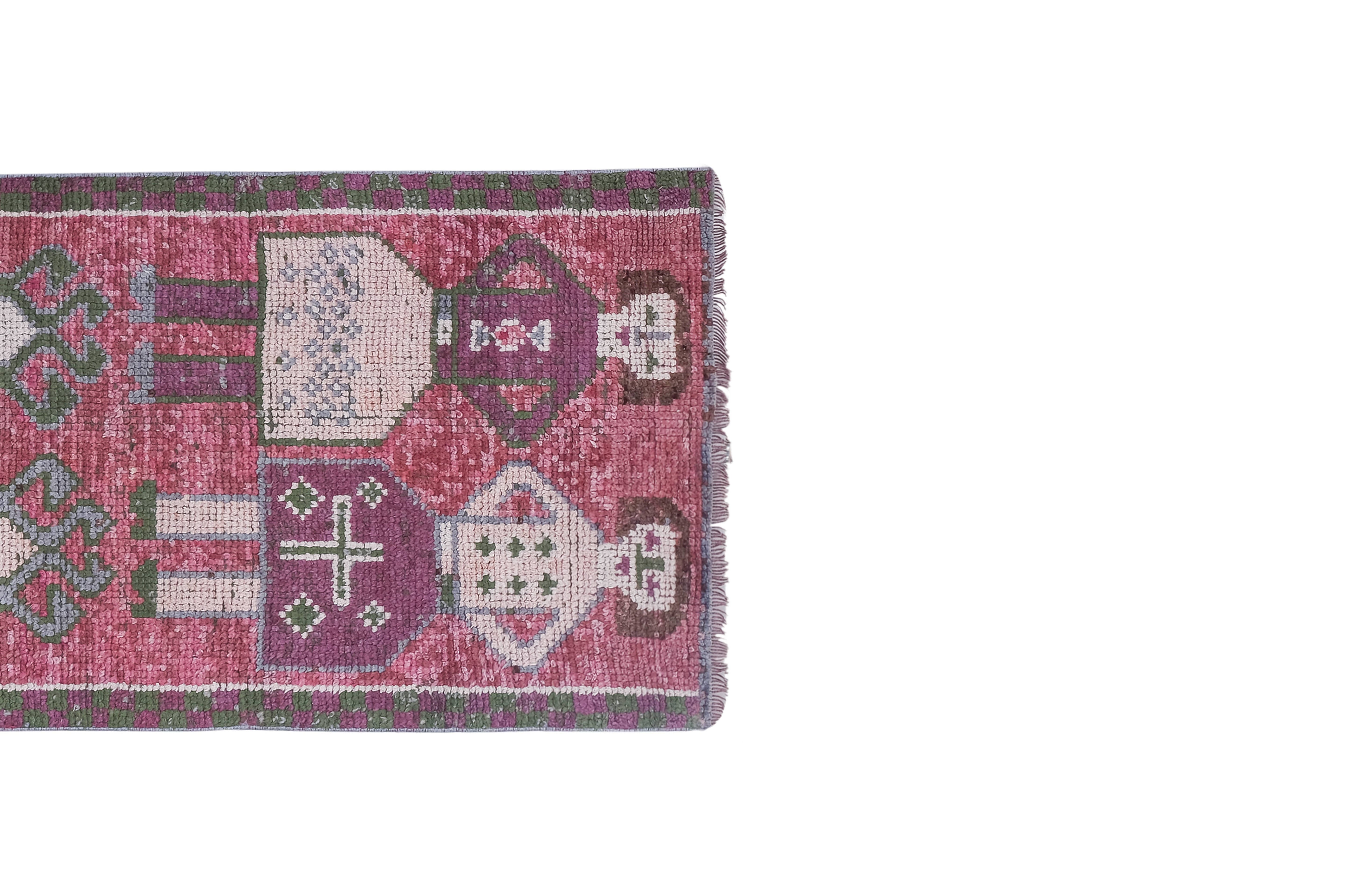 Vintage Turkish Rug 3'1'' x 8'6''