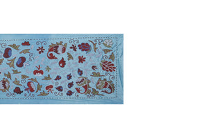 Hand-Embroidered Suzani Wall Hanging & Bedspread 1'9'' x 6'3''
