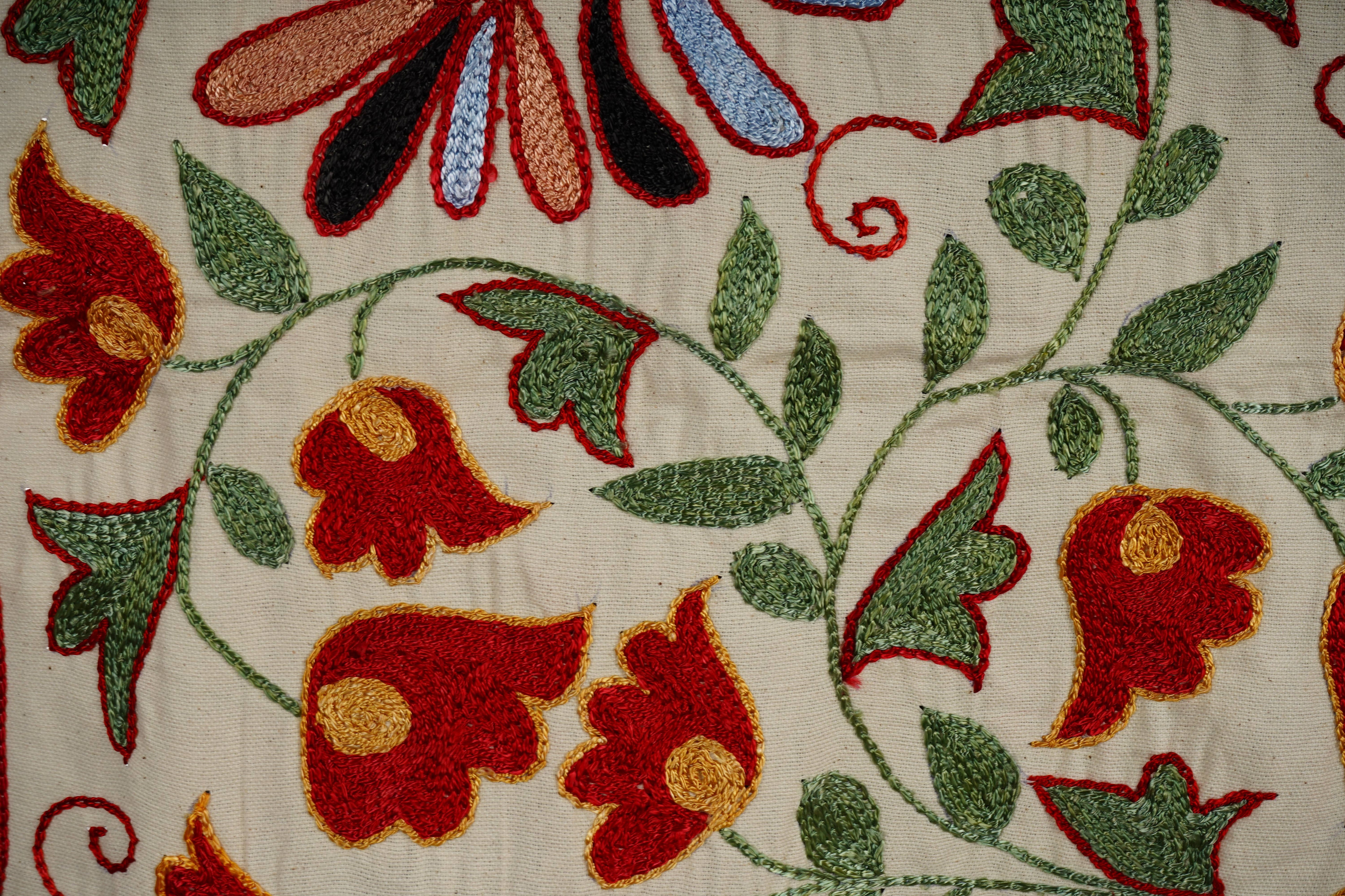 Bird Suzani Wall Hanging & Tablecloth | 20'' x 36''