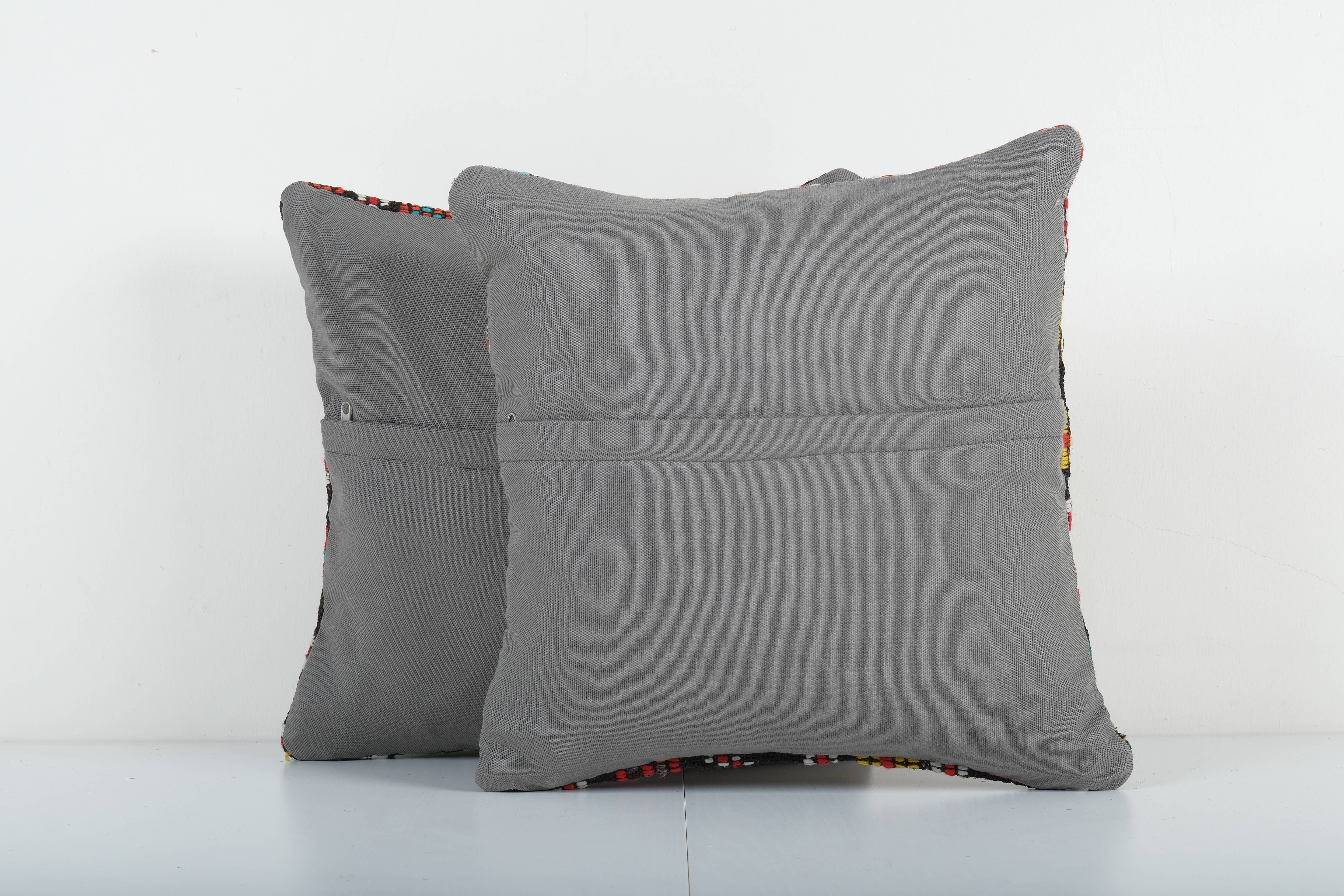 Kilim Pillow Cover Set of 2 | 16'' x 16''