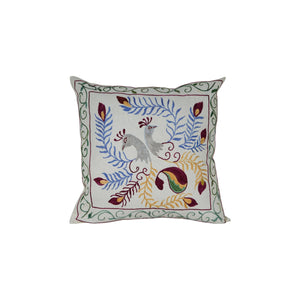 Bird Suzani Pillow Cover | 19'' x 19''