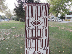Vintage Herki Kilim Runner 2'7'' x 10'4''