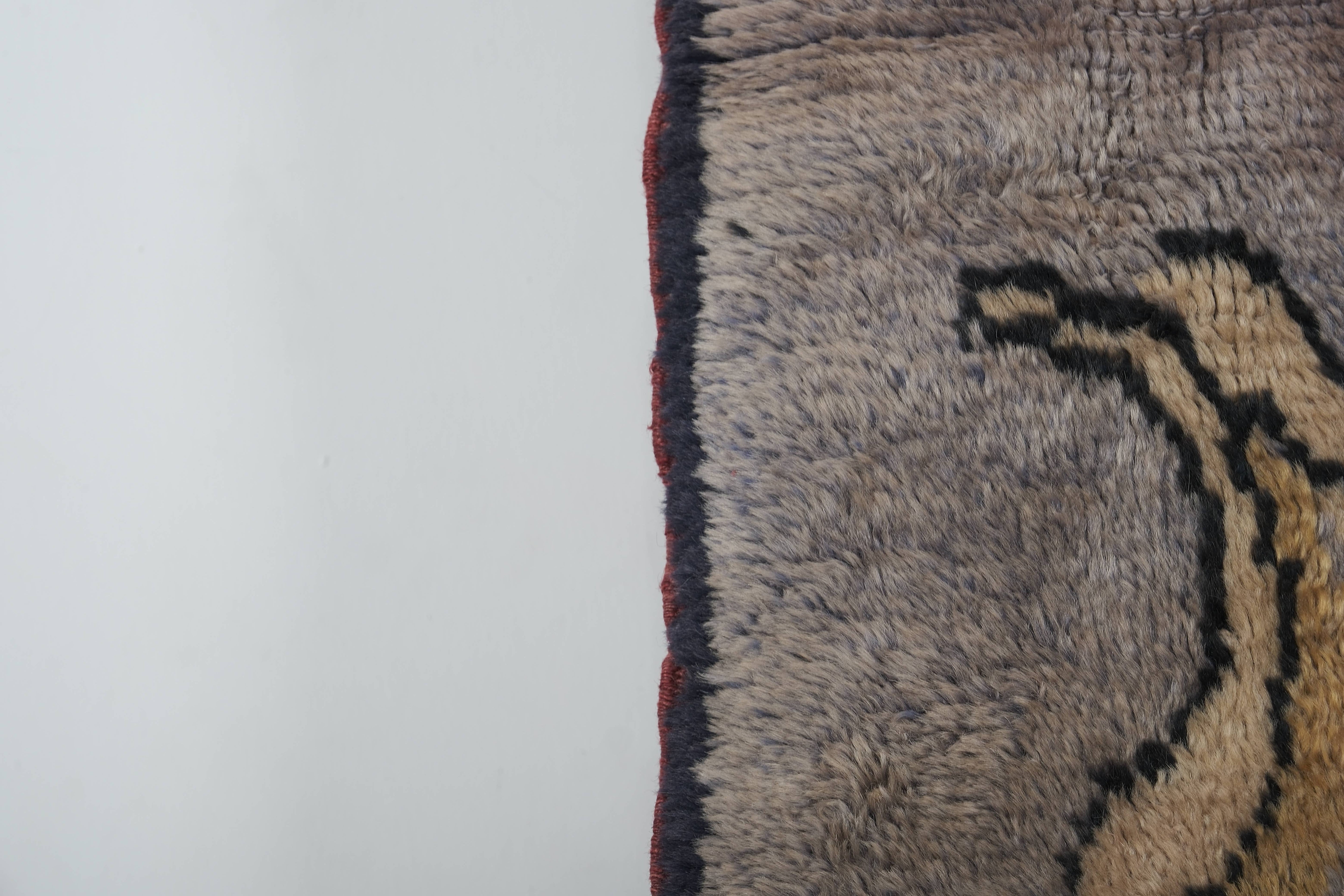 Vintage Turkish Tulu Rug 3'8'' x 5'7''